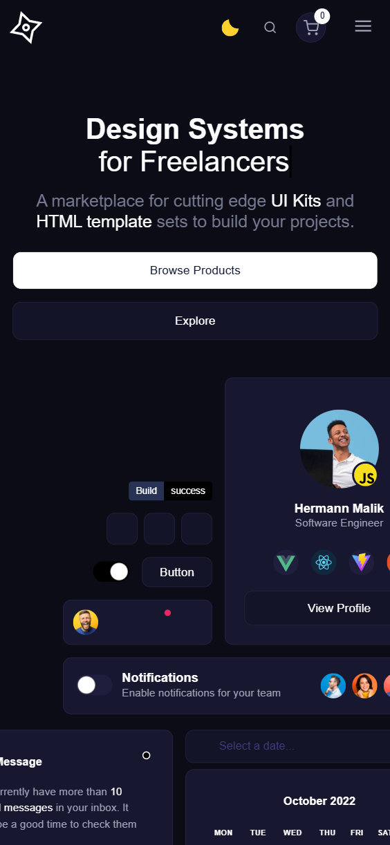 Css Ninja Mobile UI