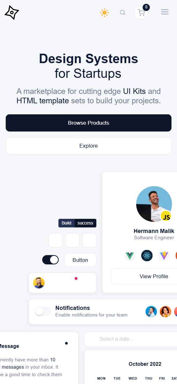 Css Ninja Mobile UI