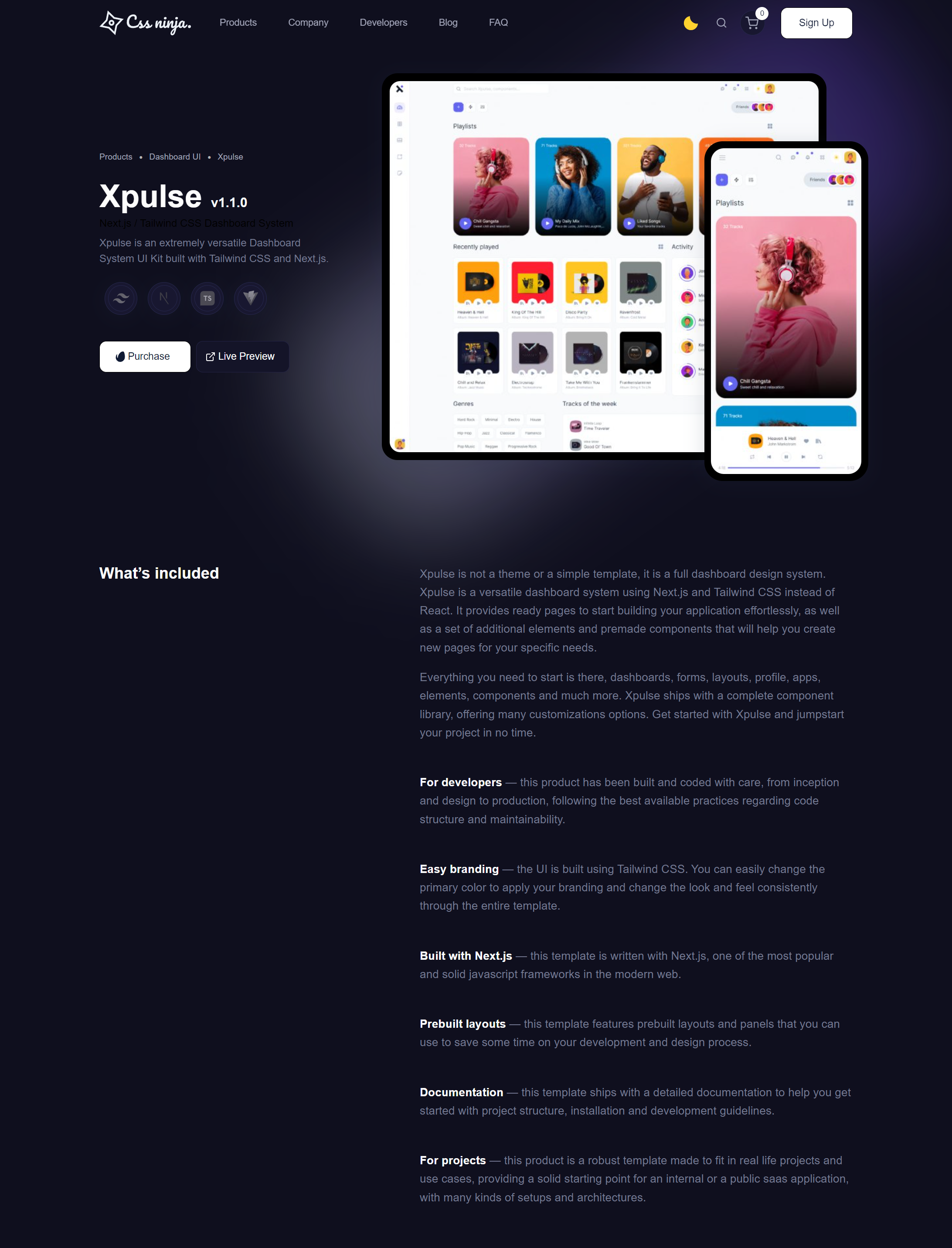 Product Page