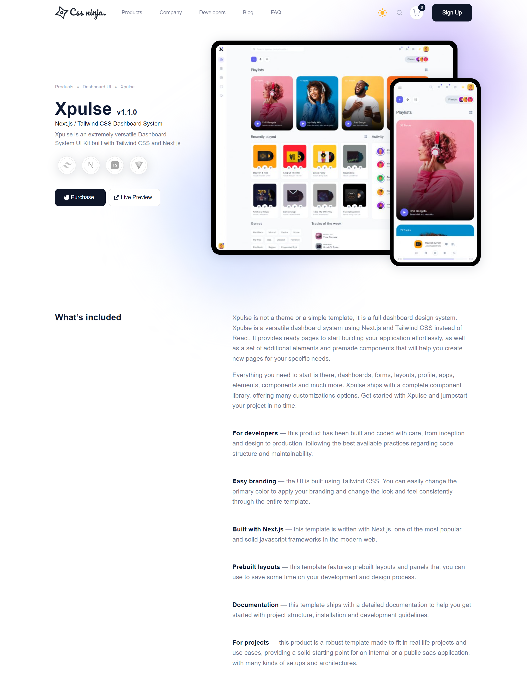 Product Page