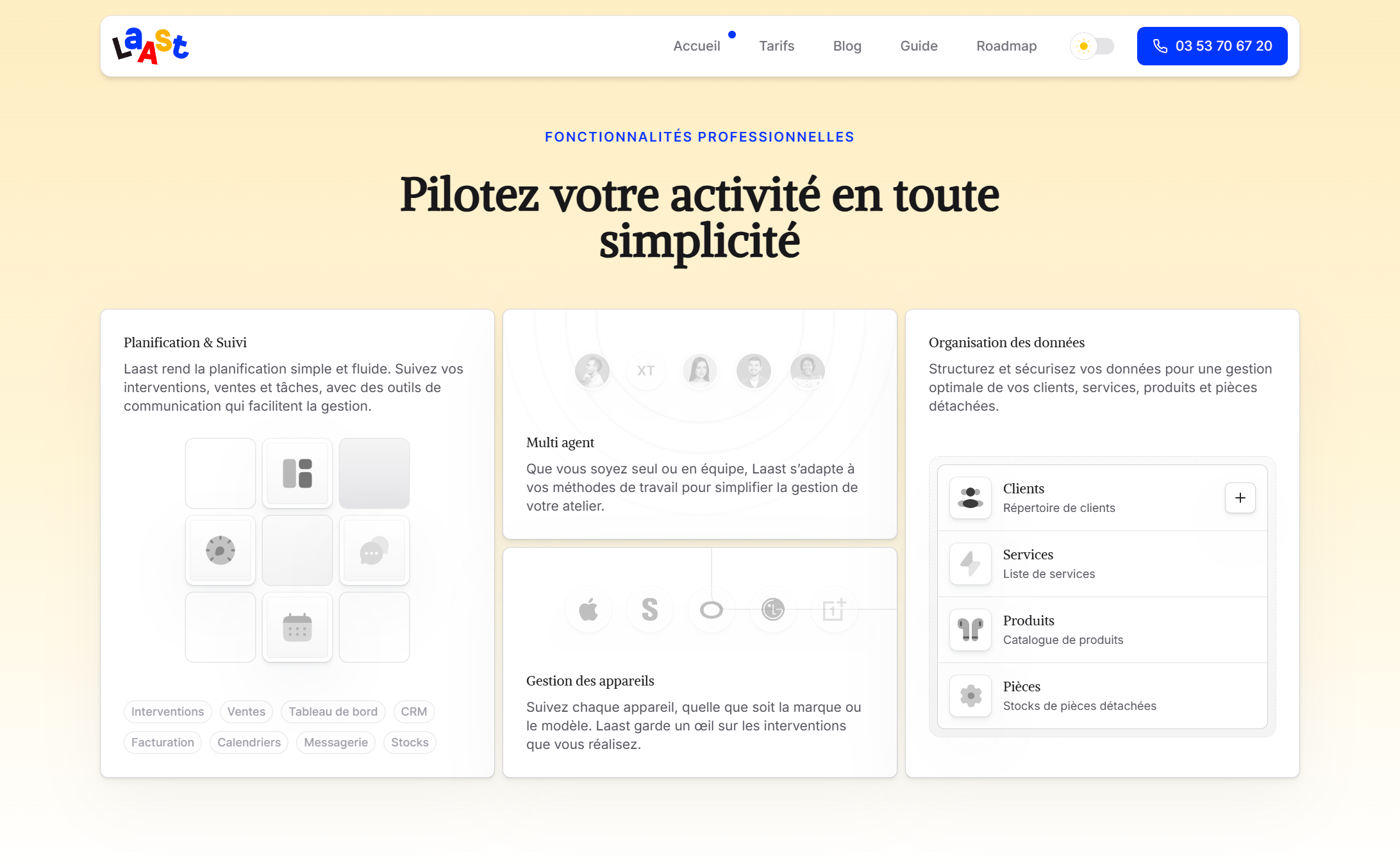 Laast.io Features