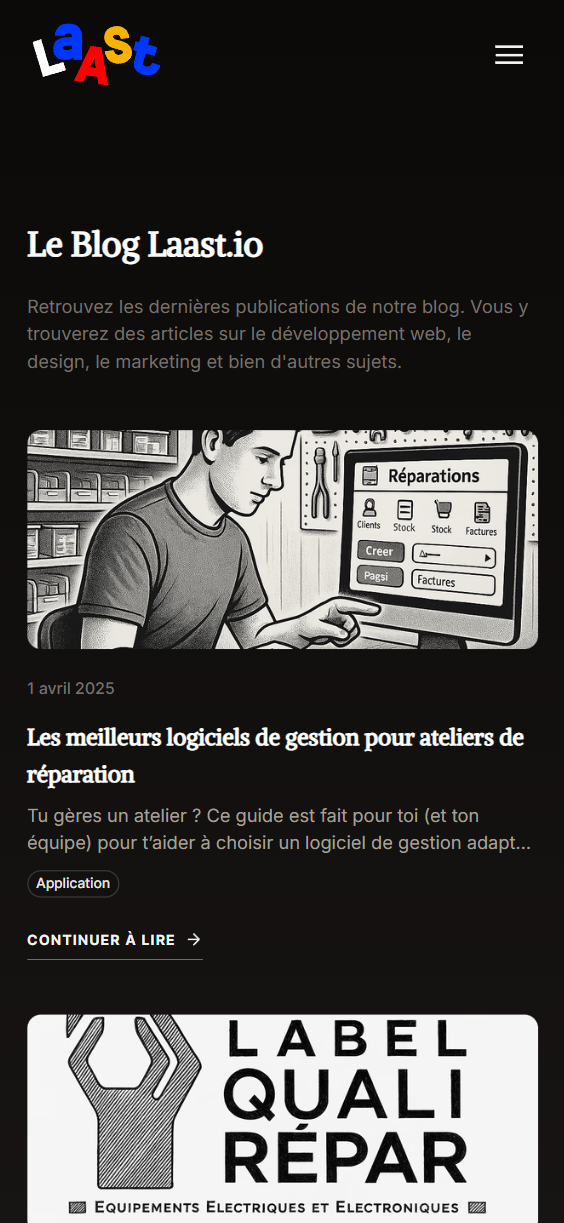 Laast Mobile UI