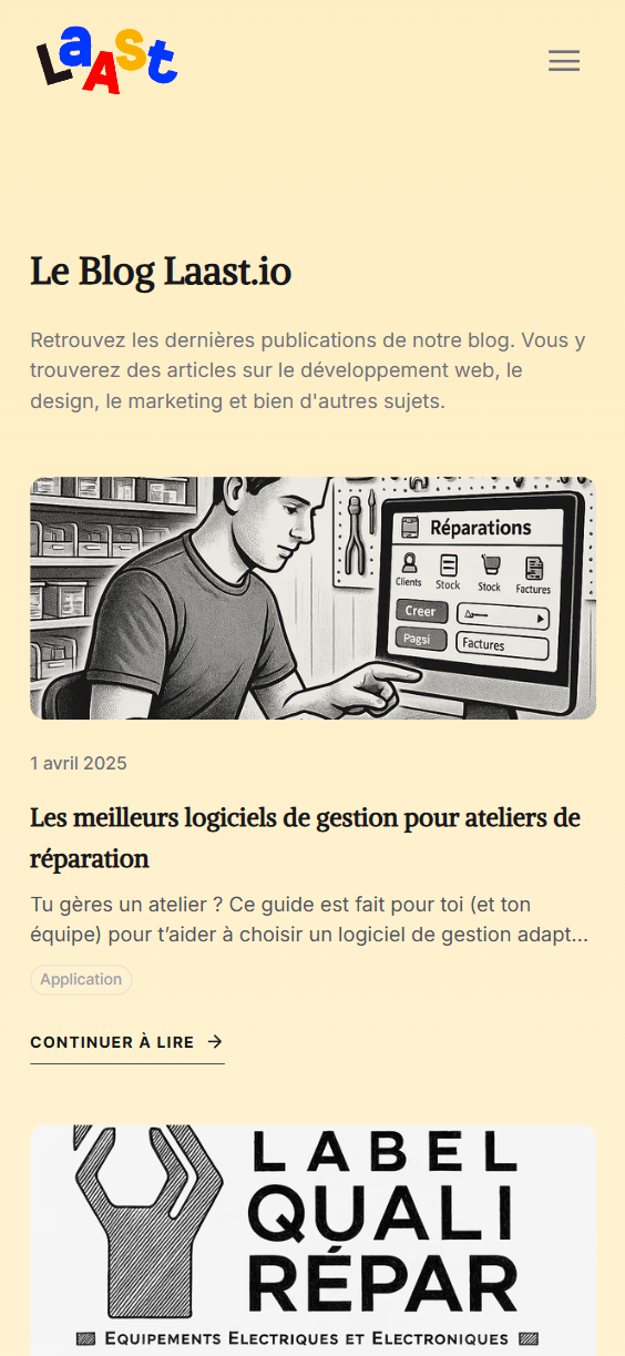 Laast Mobile UI