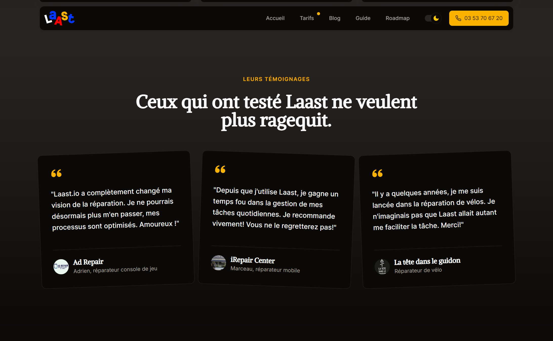Laast.io Testimonials