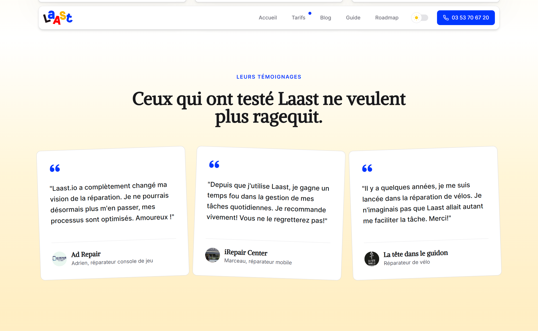 Laast.io Testimonials
