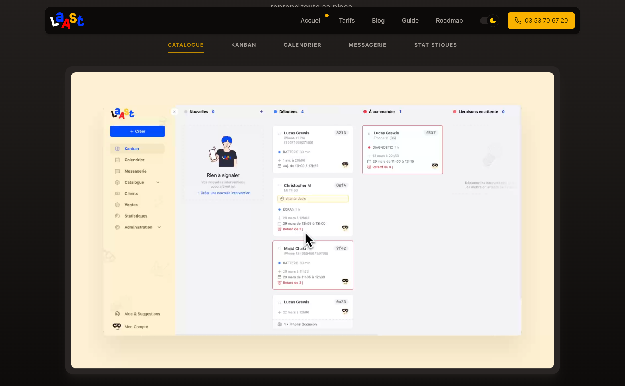 Laast.io UI