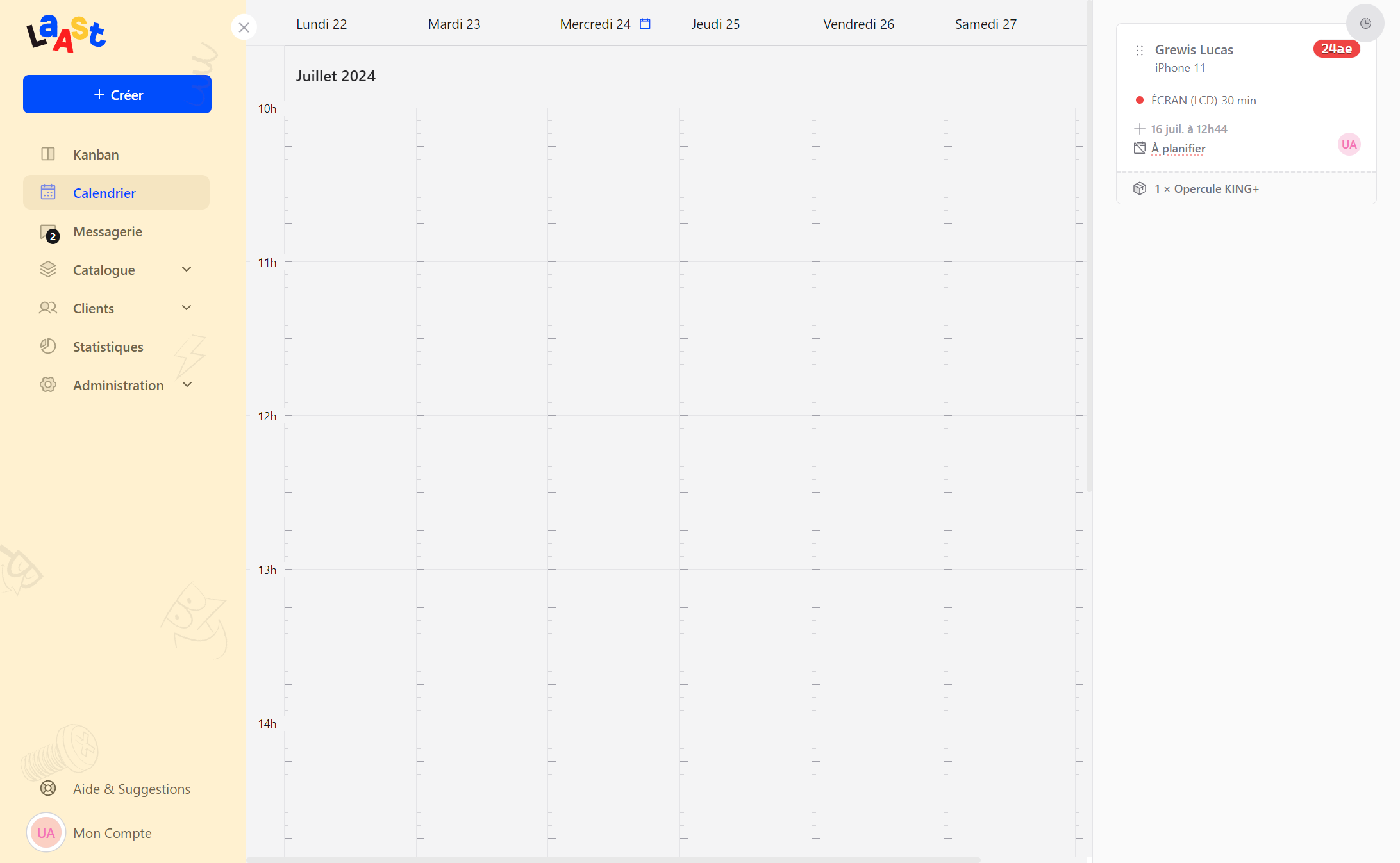 Laast calendar