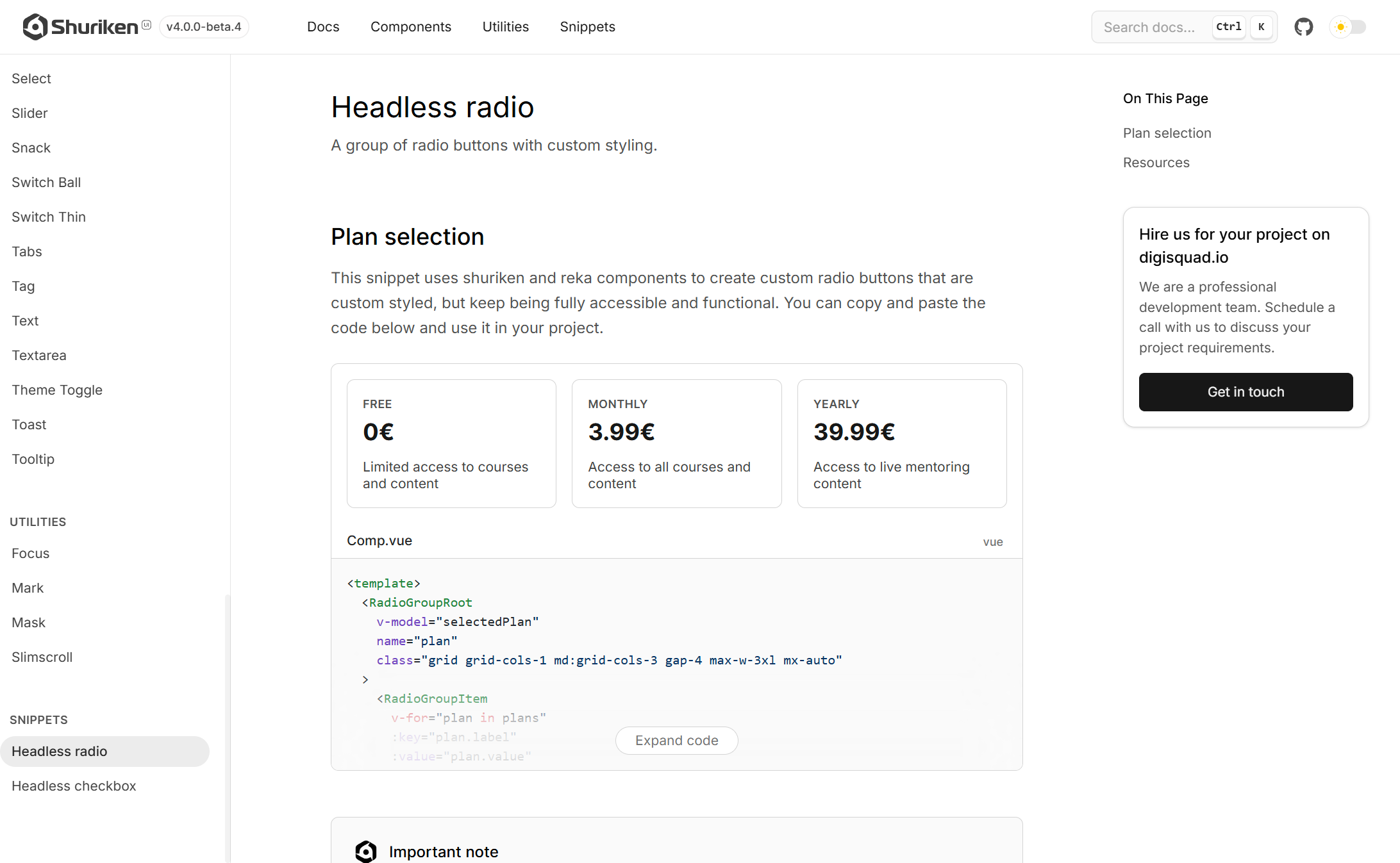 Shuriken UI Documentation