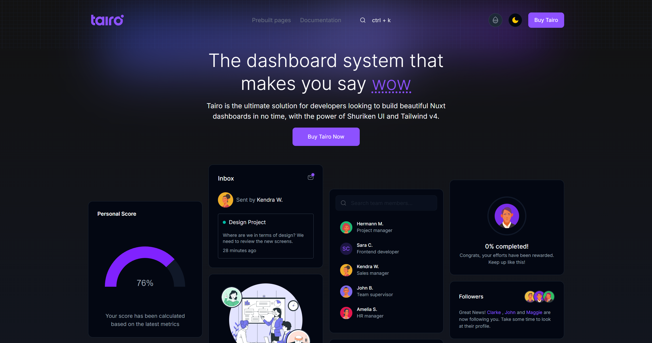 Tairo Dashboard UI Kit