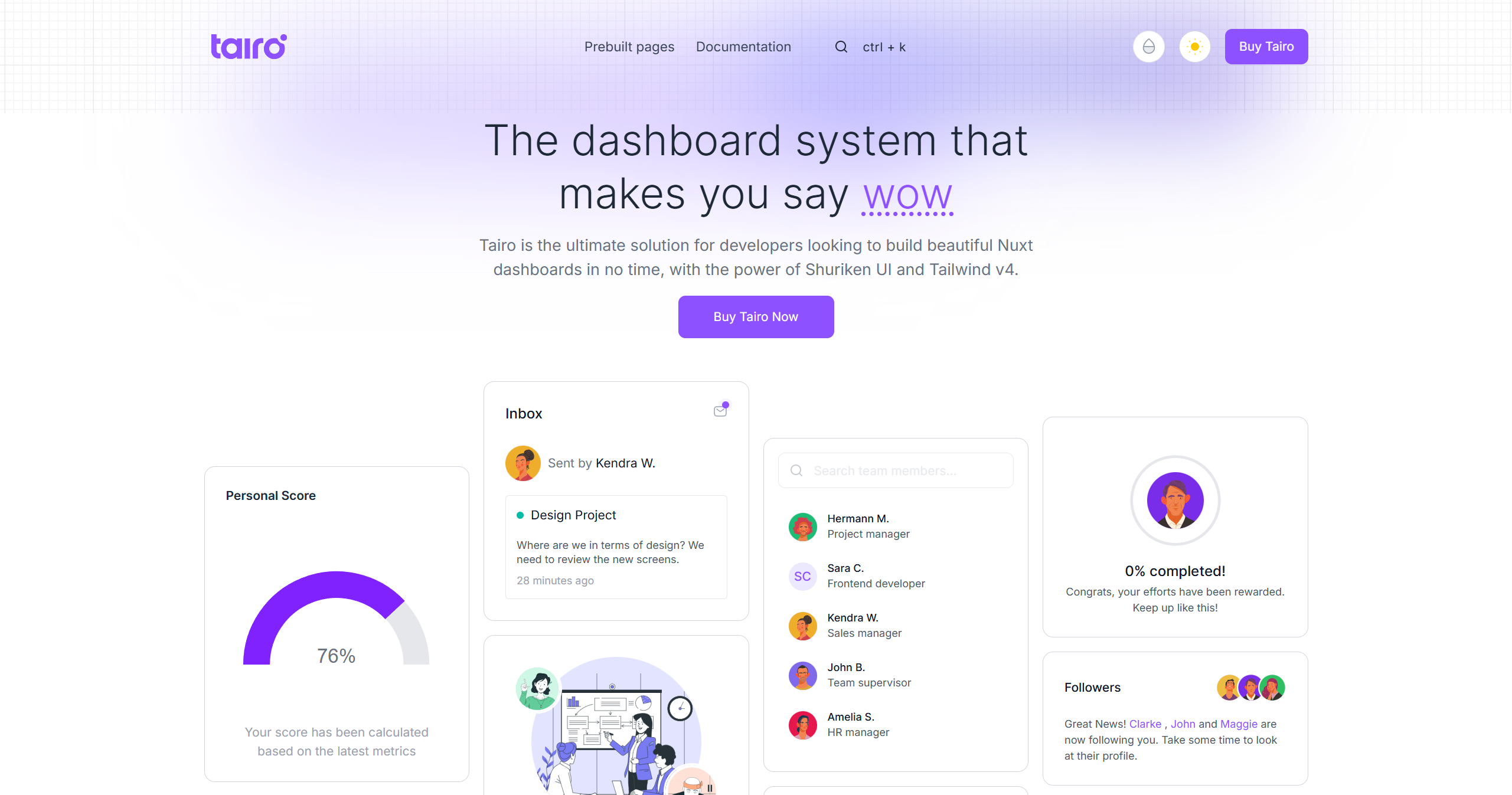 Tairo Dashboard UI Kit