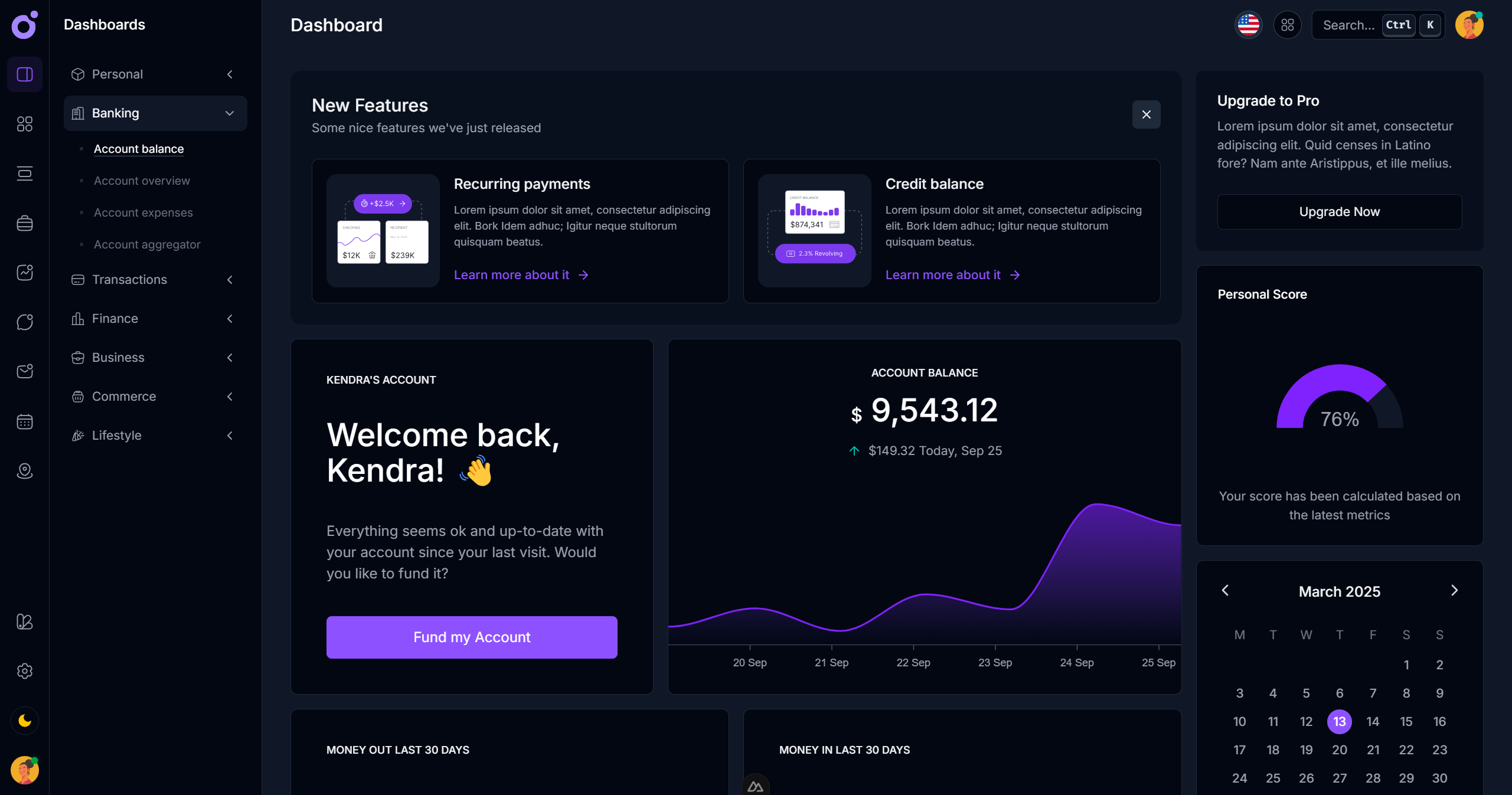 Tairo Dashboard UI Kit