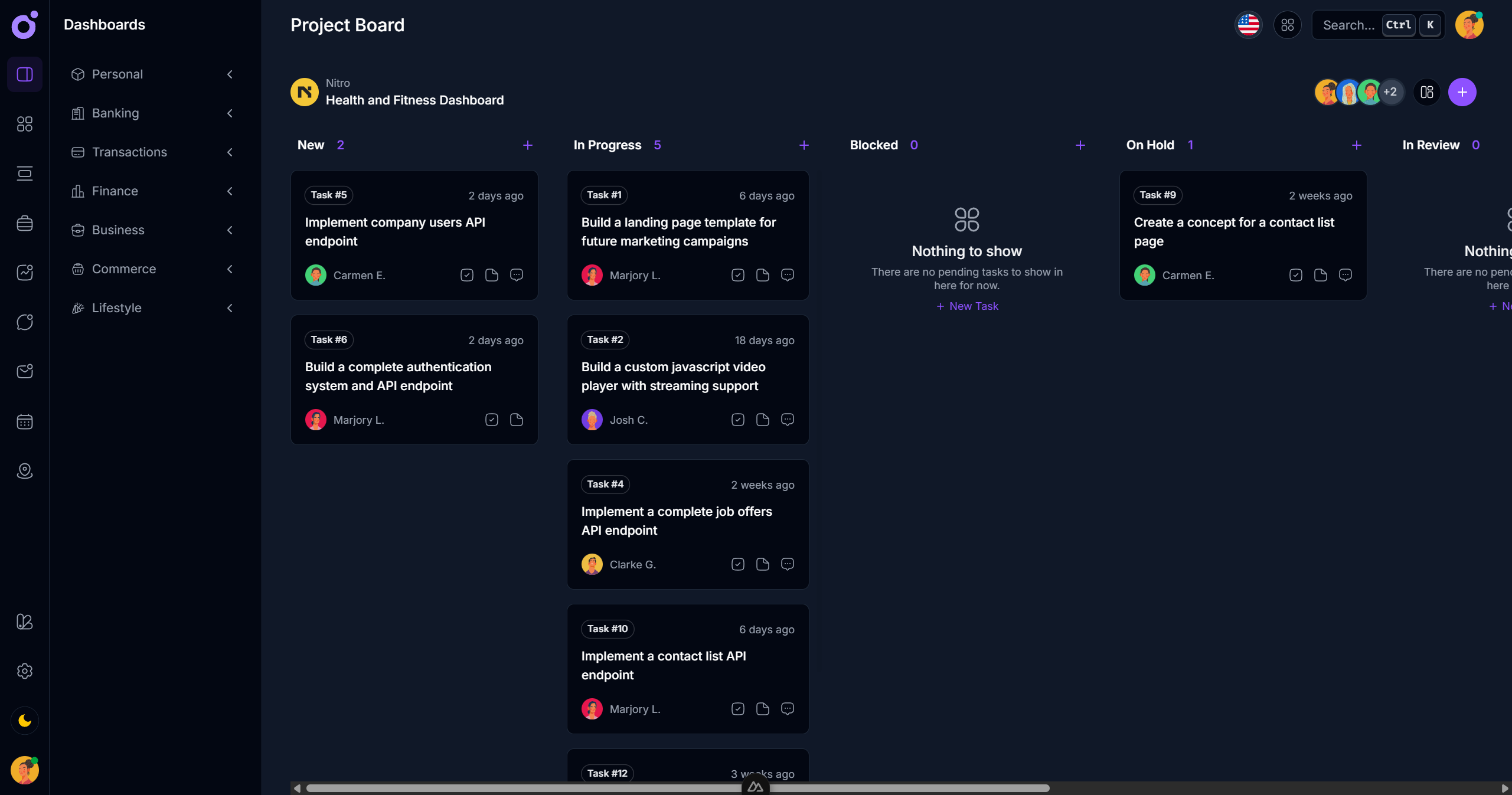 Tairo Dashboard UI Kit