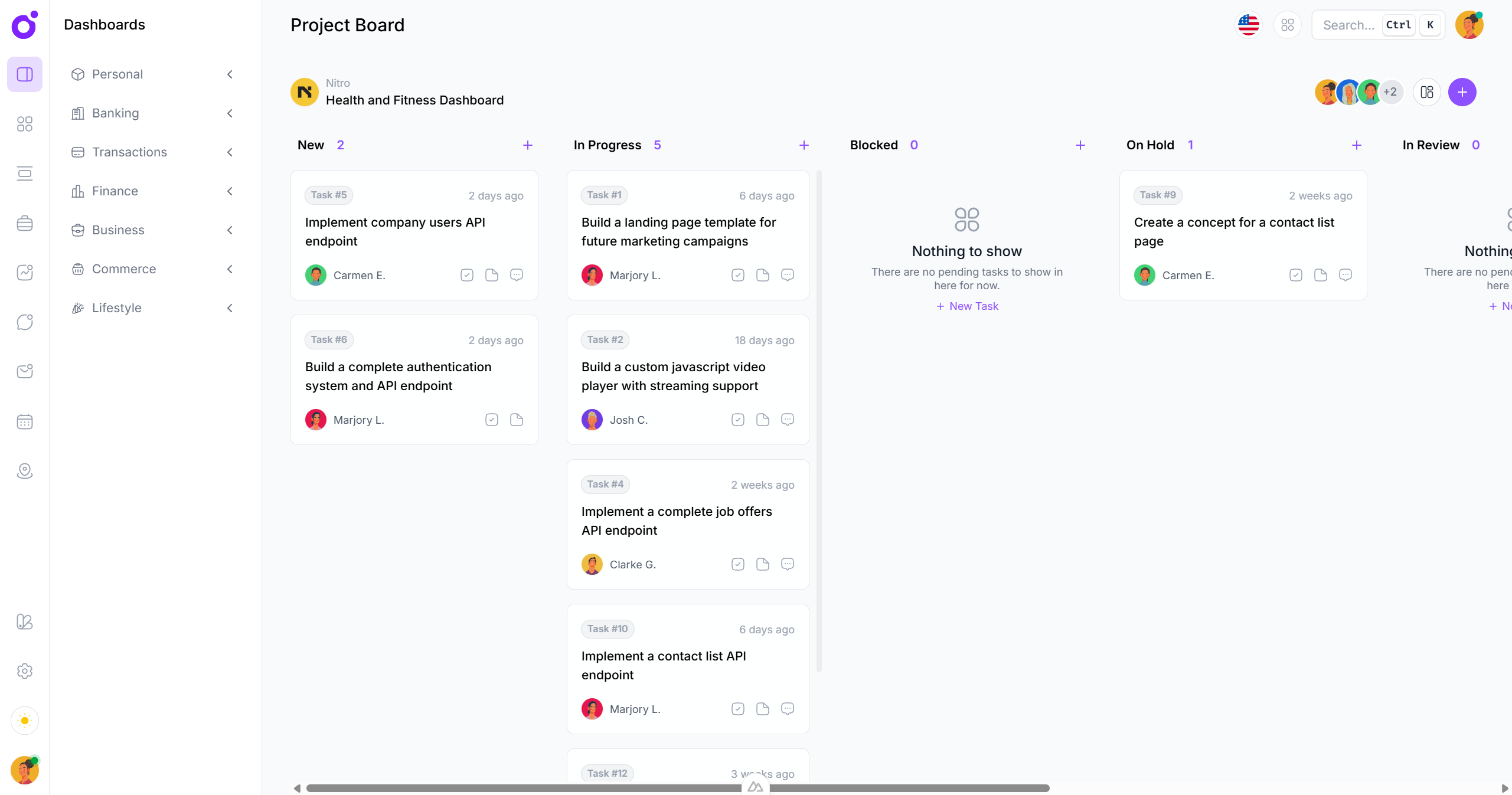 Tairo Dashboard UI Kit