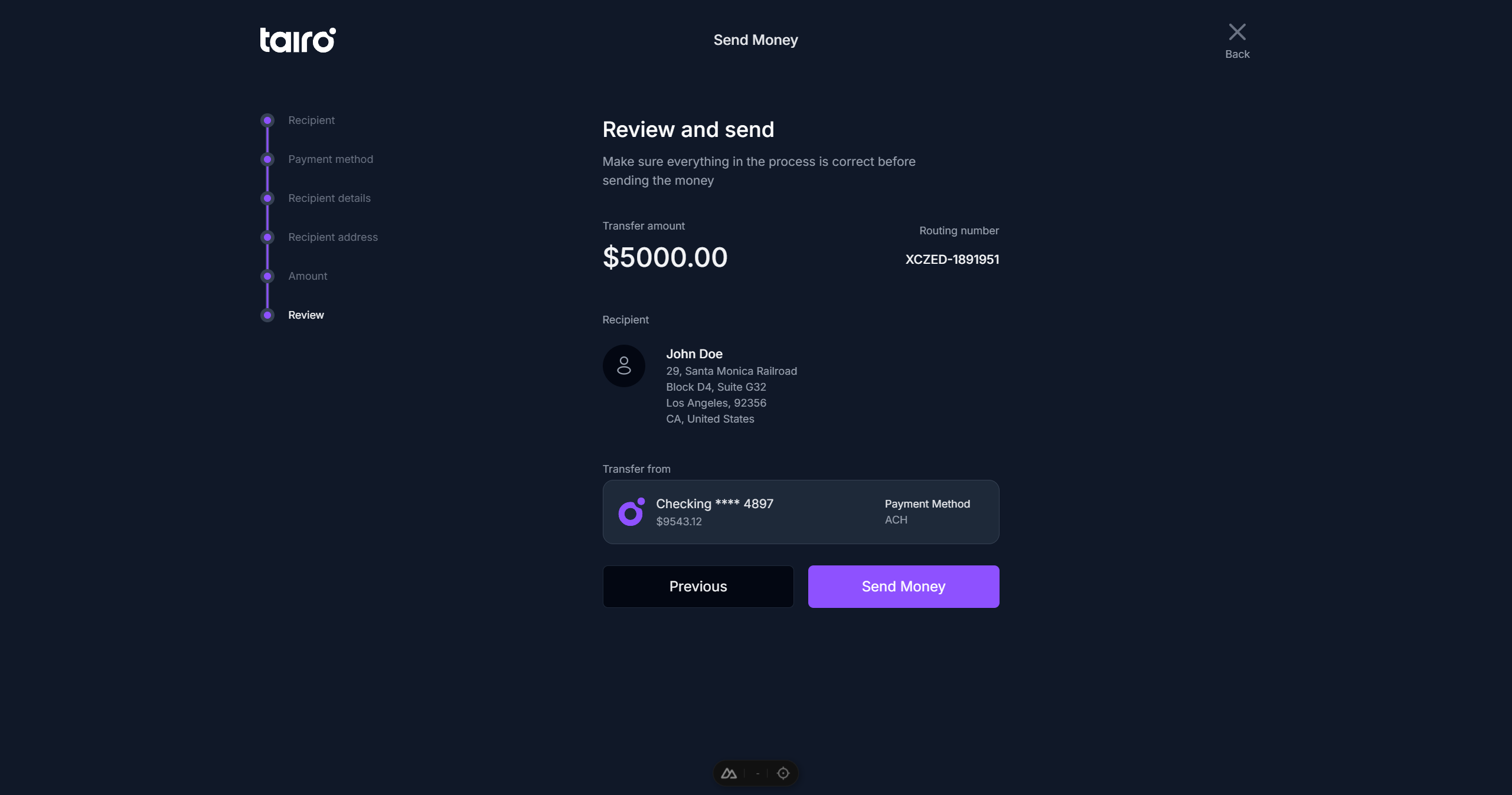 Tairo Dashboard UI Kit