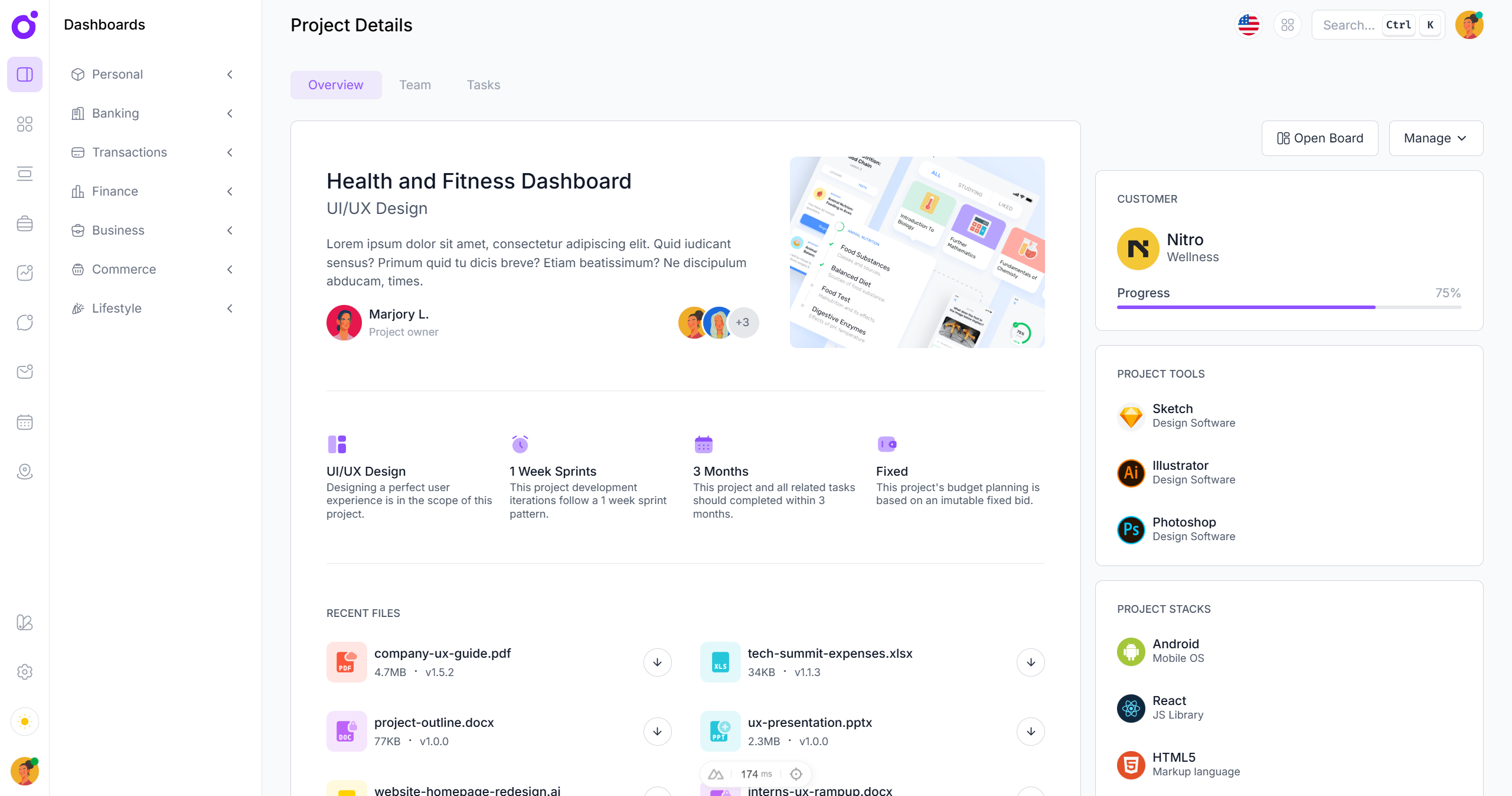 Tairo Dashboard UI Kit